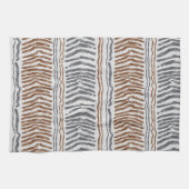 Boho Tribale Gestreepte Keukenhanddoek (Horizontaal)