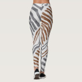 Boho Tribale Gestreepte Leggings (Achterkant)