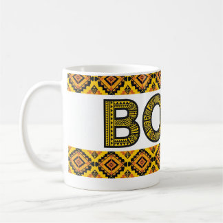 Boho Tribale Koffiemok - Mosterdgeel Marokkaans B