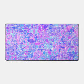 Boho Trippy Groovy Kleurrijke Abstract Blob Mozaïe Bureaumat (Voorkant)