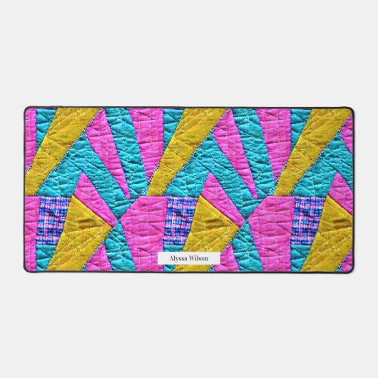 Boho Trompe L'oeil Patchwork Quilt inspiré (Recto)