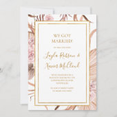 Boho Tropical Botanical | Faire-part Elopement (Devant)