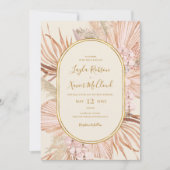 Boho Tropical Botanical | Ivory Casual Weddenschap Kaart (Voorkant)