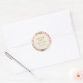 Boho Tropical Botanical | Ivory Hartelijk dank Ronde Sticker (Envelop)