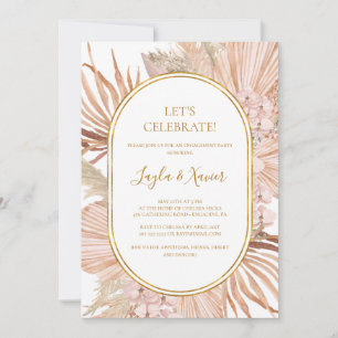 Boho Tropical Botanical   Laten we vieren Kaart