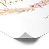 Boho Tropical Botanical | Ondertekening van het ga Poster (Hoek)