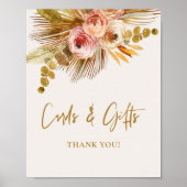 Boho Tropical Bruiloft Feest L201 Poster Bord (Voorkant)