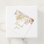 Boho Tropical Floral en Palm bedankt Bedankjes Labels (In situ)