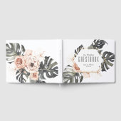 Boho Tropical Floral Mariage livre d'hôtes (Complet)