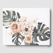 Boho Tropical Floral Mariage livre d'hôtes (Verso)