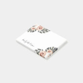 Boho Tropical Floral Personalized Post-it® Notes (Schuin)
