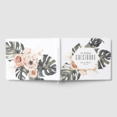 Boho Tropical Floral Wedding Gastenboek (Volledig)