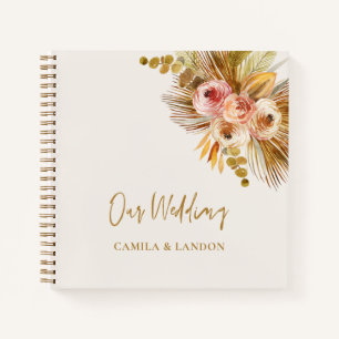 Boho Tropical Guest Book Wedding Photo Album C103 Notitieboek