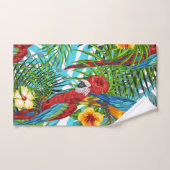 Boho tropical Hawaiian jungle motif Hibiscus (Serviette à main)