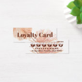 Boho Tropical Mini Loyalty Card Visitekaartjes (Bureau)