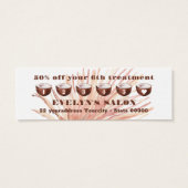 Boho Tropical Mini Loyalty Card Visitekaartjes (Achterkant)