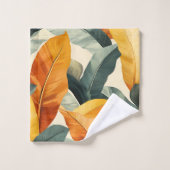 Boho Tropical Pattern Earth Tones (Gant de toilette)