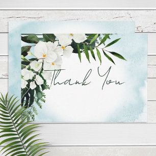 Boho Tropical Water Watercolor Carte de remercieme