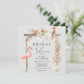 Boho Tropical Wedding Arch Vrijgezellenfeest Kaart (Staand voorkant)