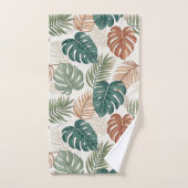 Boho Tropische Bladeren Bad Handdoek (Handdoek)