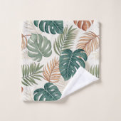 Boho Tropische Bladeren Bad Handdoek (Wasdoekje)