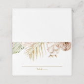 Boho Tropische Bloemen en Palm Wedding (Buitenkant ongevouwen)