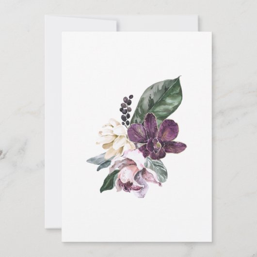 Boho Tropische Paarse papegaai 21ste verjaardagsfe Kaart (Achterkant)