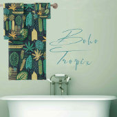 Boho Tropix Blues : Feuilles gras