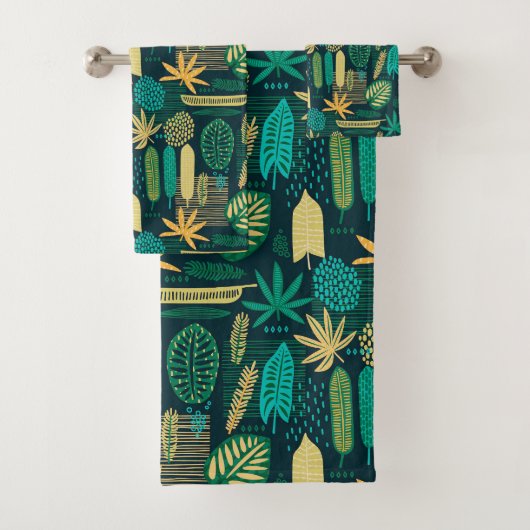 Boho Tropix Blues : Feuilles gras (En situation)