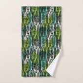 Boho Tropix Blues: Leaf Trellis Bad Handdoek (Handdoek)
