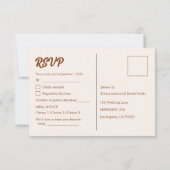 Boho Trouw RSVP Kaart (Achterkant)