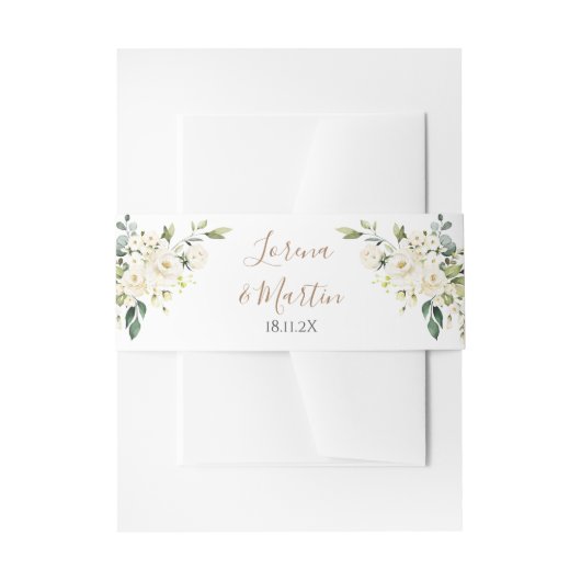 Boho Trouwkaart Buikband Uitnodigingen Wikkel (Voorkant Voorbeeld)