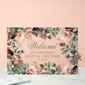 Boho Tuin Bloemachtige Bruidsdouche Welkom Acryl Bord (Huwelijk)