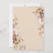 Boho Tuin Bloemen Liefde in Bloom Vrijgezellenfees Kaart (Achterkant)