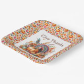 Boho Turkse Thanksgiving  Papieren Bordje (Gebogen)