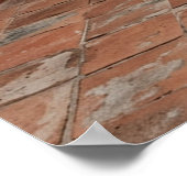 Boho Turquoise Desert Courtyard, Rustic Staircase  Poster (Hoek)