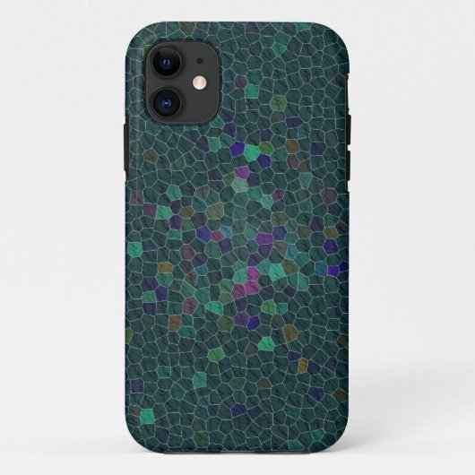 Boho Turquoise Quilted Tile Ethnic Graphic Case-Mate iPhone Case (Achterkant)