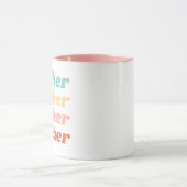 Boho Typographic Teacher Appreciation Mok (Midden)