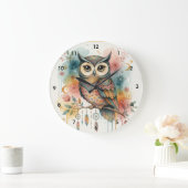 Boho Uil Grote Wandklok Klok (Huis)