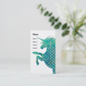  Boho Unicorn Visitekaartje (Staand voorkant)