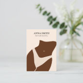 Boho, uniek Belly Button Piercing Display Cute Visitekaartje (Staand voorkant)