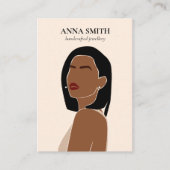 Boho, uniek, inclusief 'Woman Stud Earring Display Visitekaartje (Voorkant)