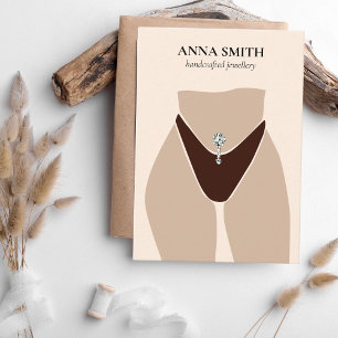 Boho - unieke Belly Button Piercing Display Cute B Visitekaartje