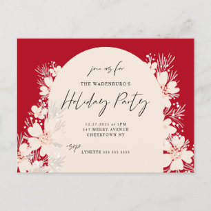 Boho Vakantiefeest in Desert Red Briefkaart