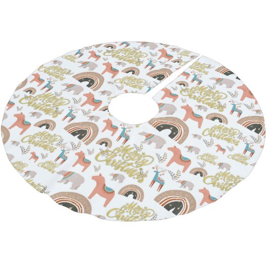 Boho vakantieseizoen kerstboom rok (Gekanteld)