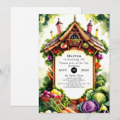 Boho Veggies Boeren Markt Verjaardag Kaart (Voorkant / Achterkant)