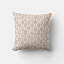 Boho Verbrand Oranje Diamant Geometrisch Kussen