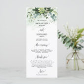 Boho verdure succulent programme de mariage eucaly (Debout devant)
