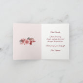 Boho veren krans Baby shower dank u kaart (Binnen)