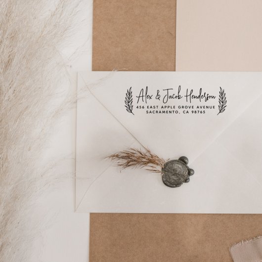 Boho verlaat het Moderne Adres van de Terugkeer va Rubberstempel